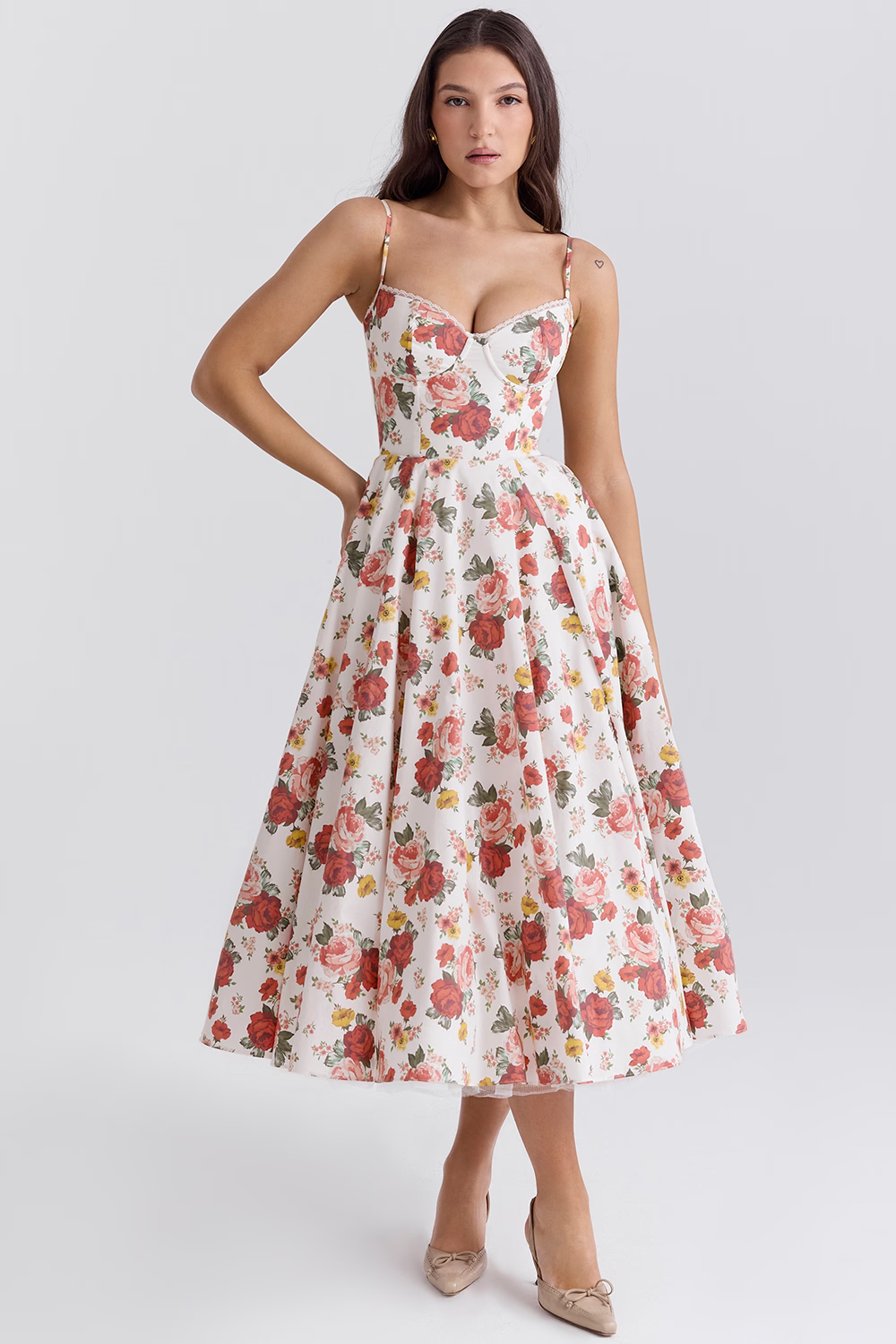 Abito Royale con Corsetto e Gonna in Tulle