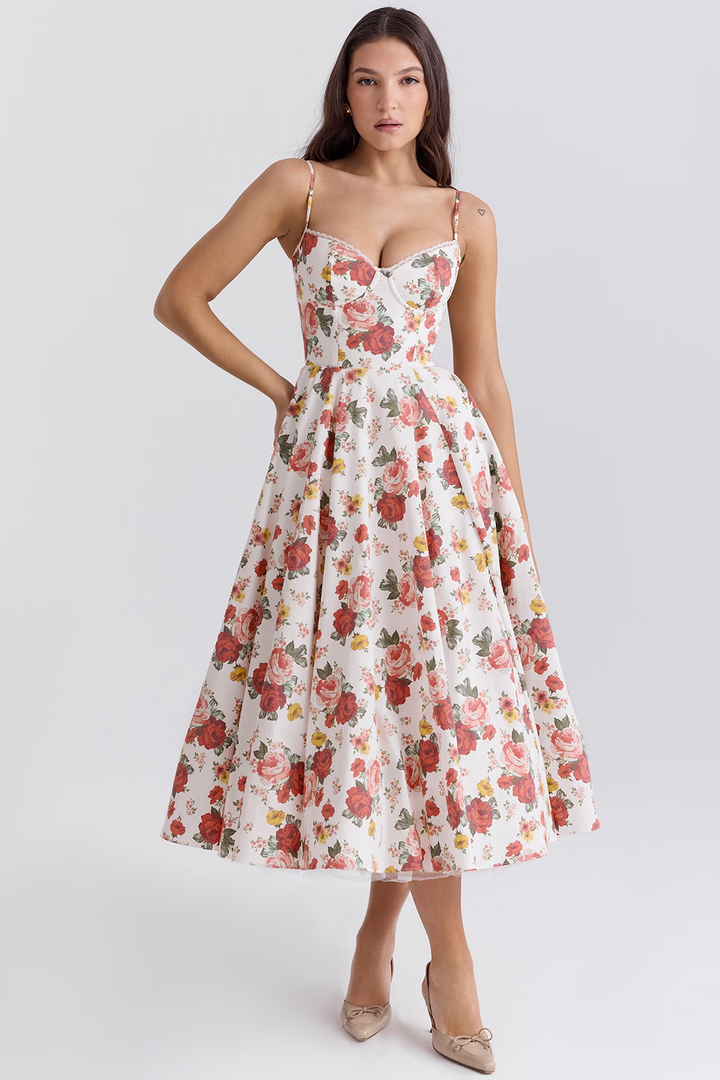 Abito Royale con Corsetto e Gonna in Tulle