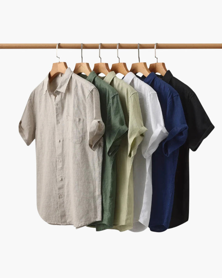 Camicia in Lino a Manica Corta
