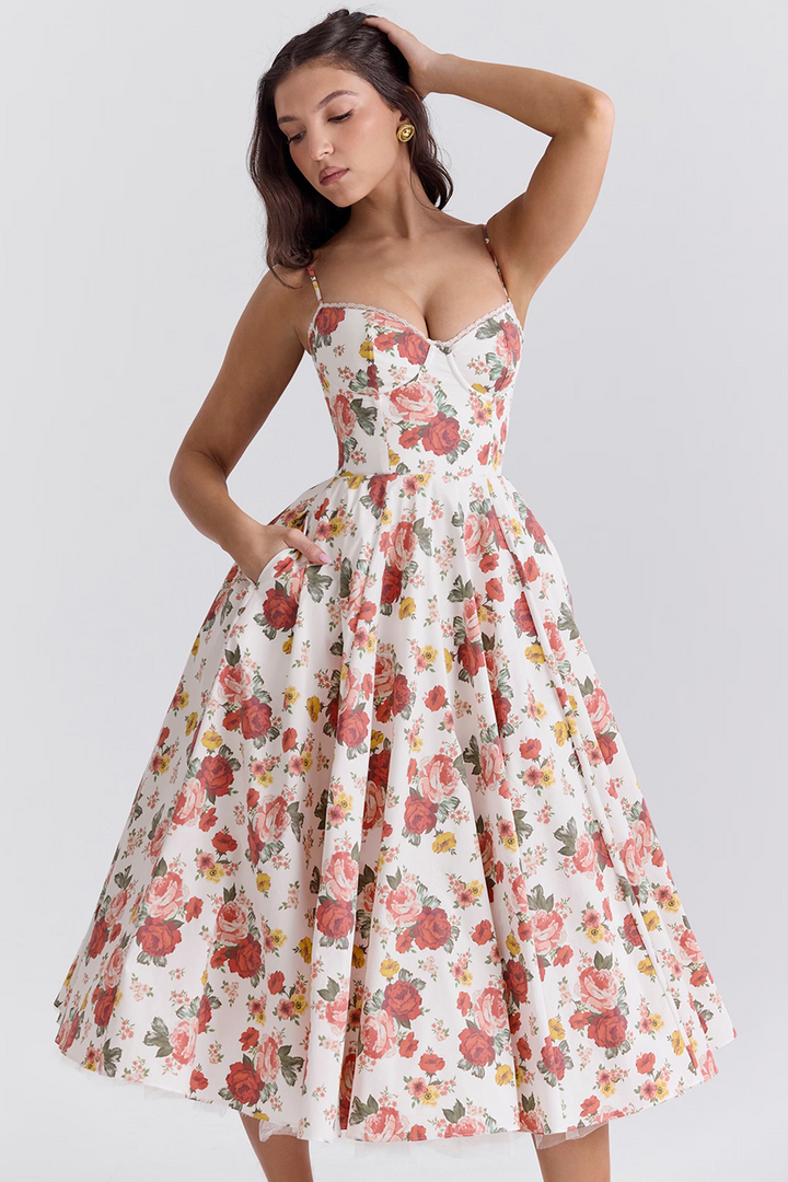 Abito Royale con Corsetto e Gonna in Tulle