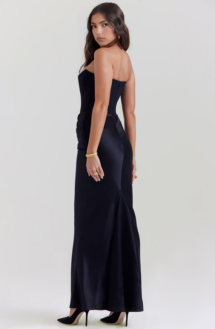 Abito Maxi Corsetto Senza Spalline