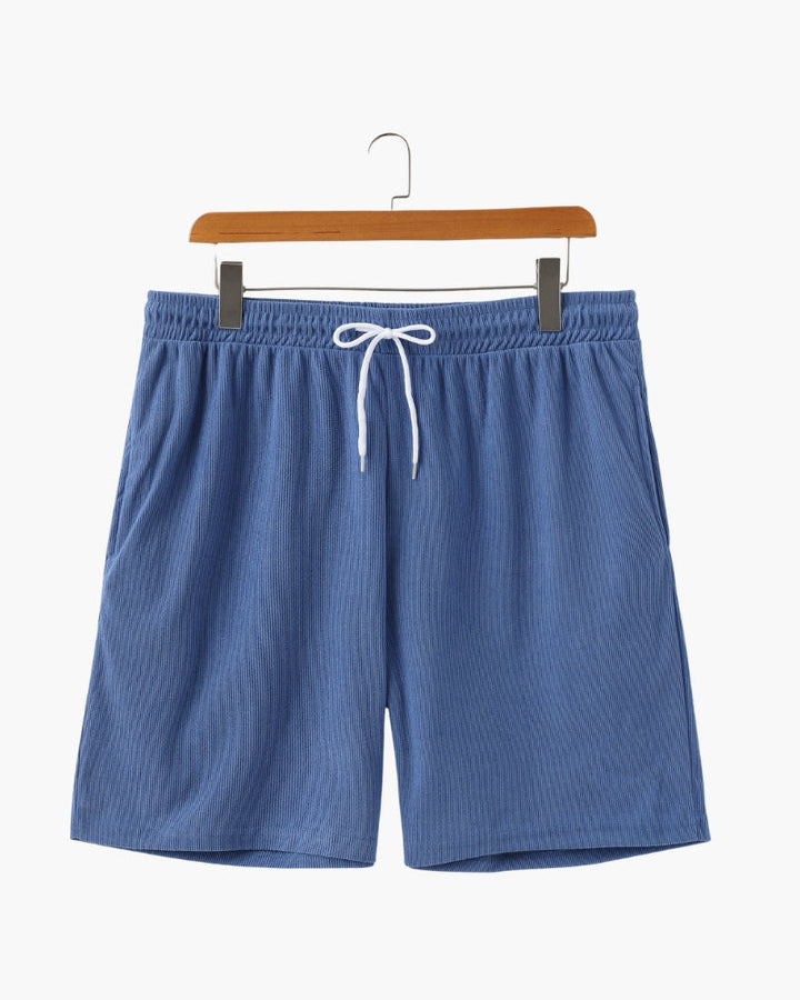Pantaloncini a Costine con Vita Elastica e Laccetto