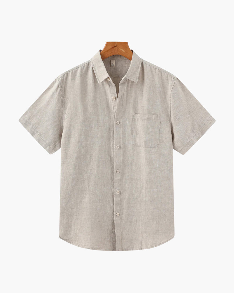 Camicia in Lino a Manica Corta