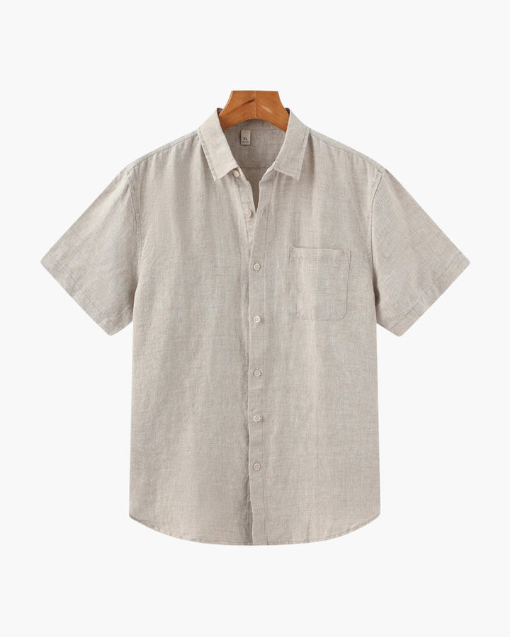 Camicia in Lino a Manica Corta
