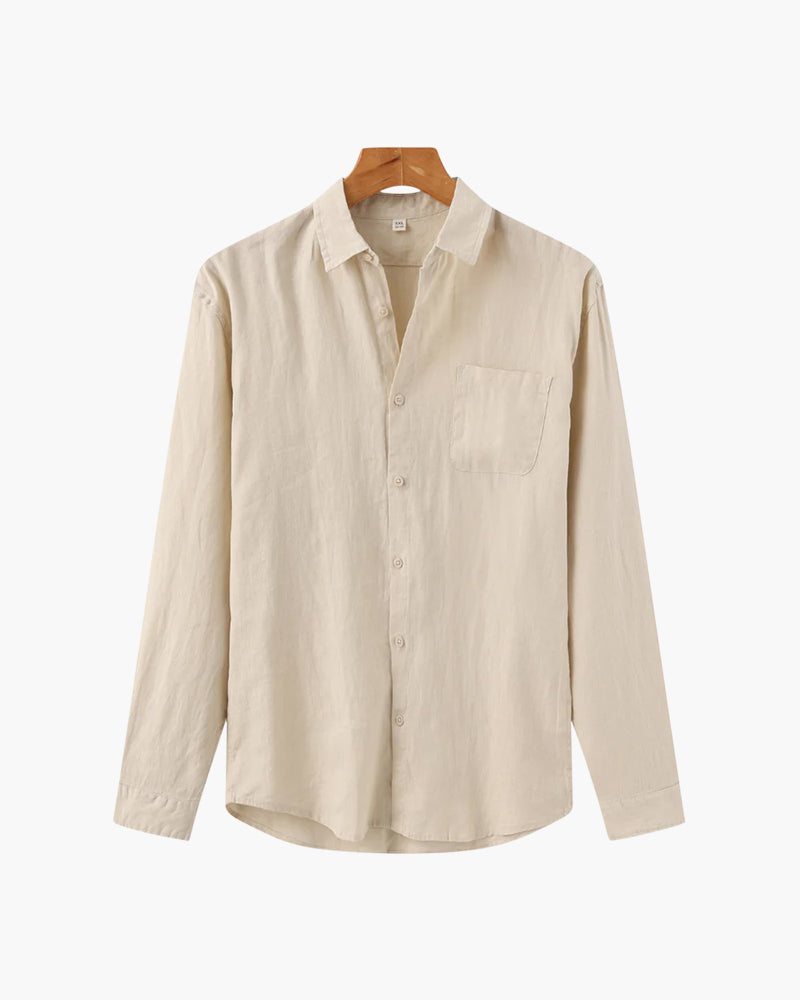 Camicia in Lino a Manica Lunga