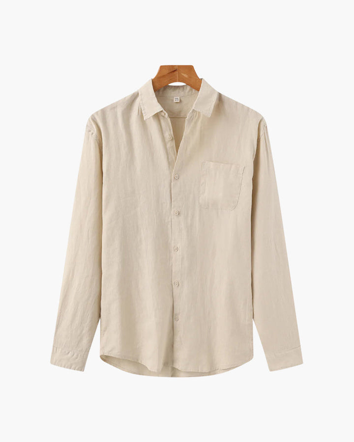 Camicia in Lino a Manica Lunga