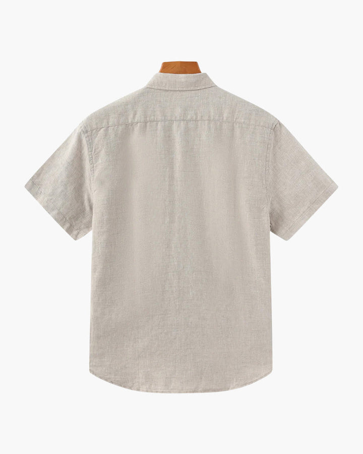 Camicia in Lino a Manica Corta