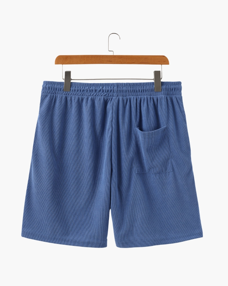 Pantaloncini a Costine con Vita Elastica e Laccetto