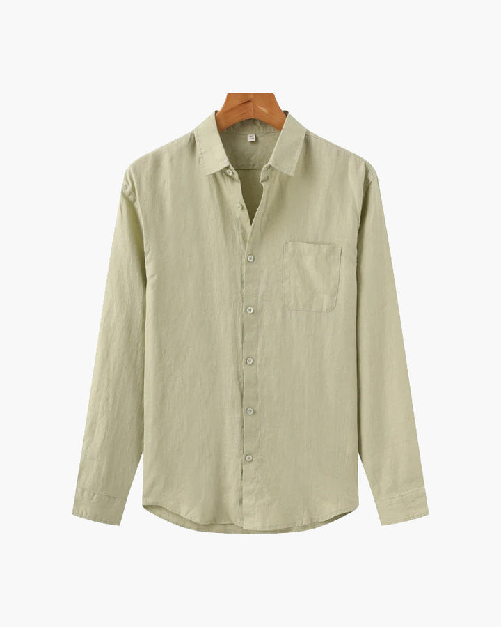 Camicia in Lino a Manica Lunga