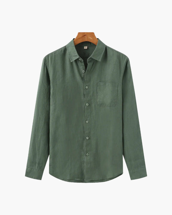Camicia in Lino a Manica Lunga