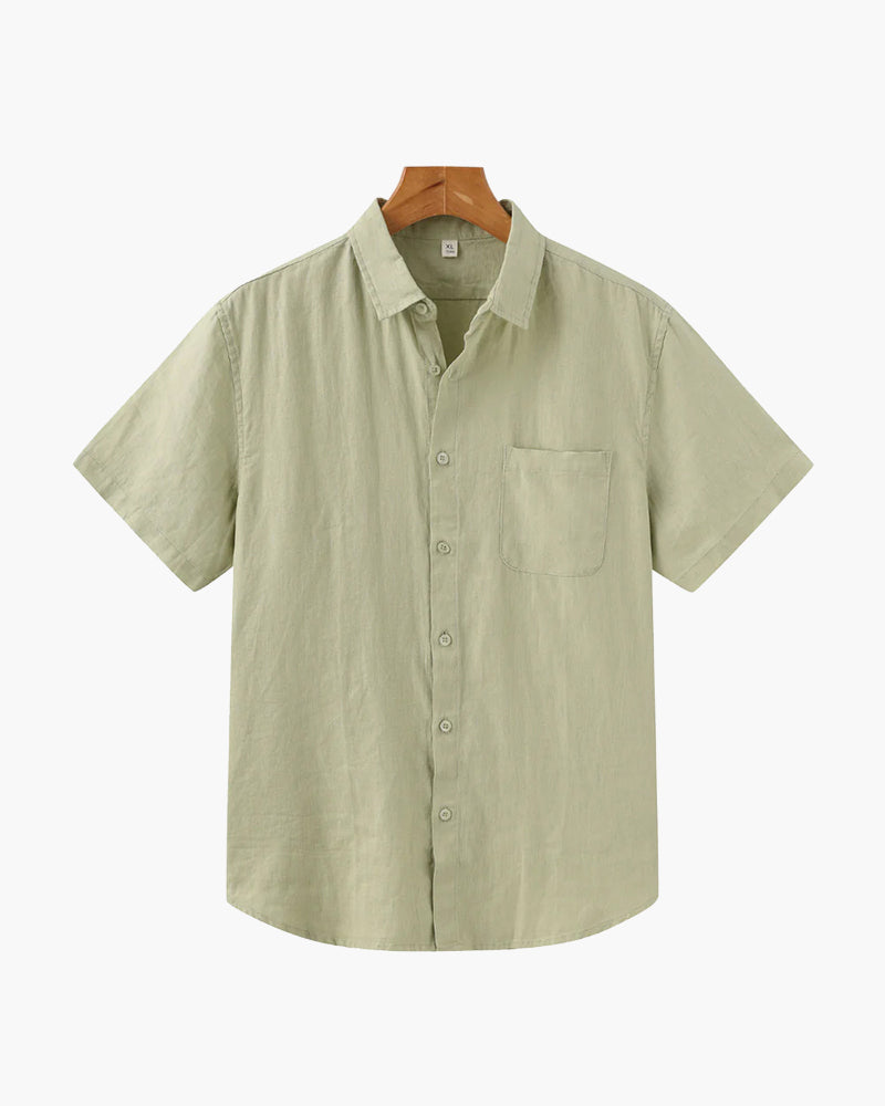 Camicia in Lino a Manica Corta