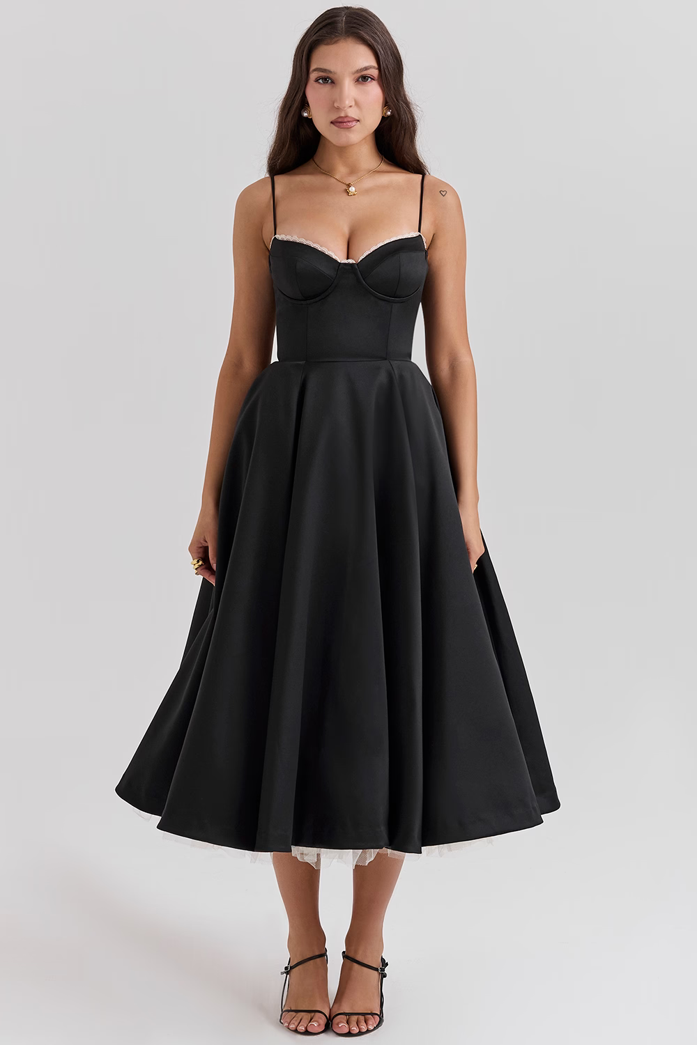 Abito Royale con Corsetto e Gonna in Tulle