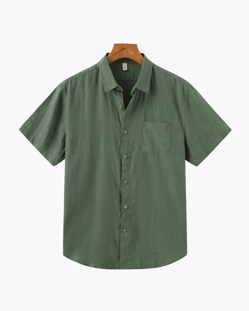 Camicia in Lino a Manica Corta
