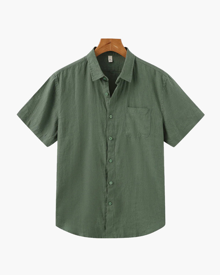 Camicia in Lino a Manica Corta