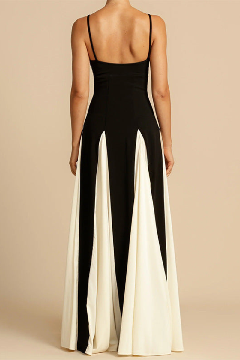 Abito Maxi Bicolore