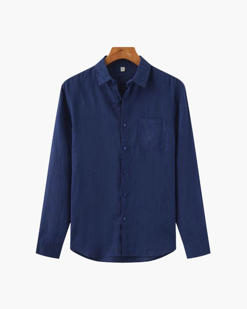 Camicia in Lino a Manica Lunga
