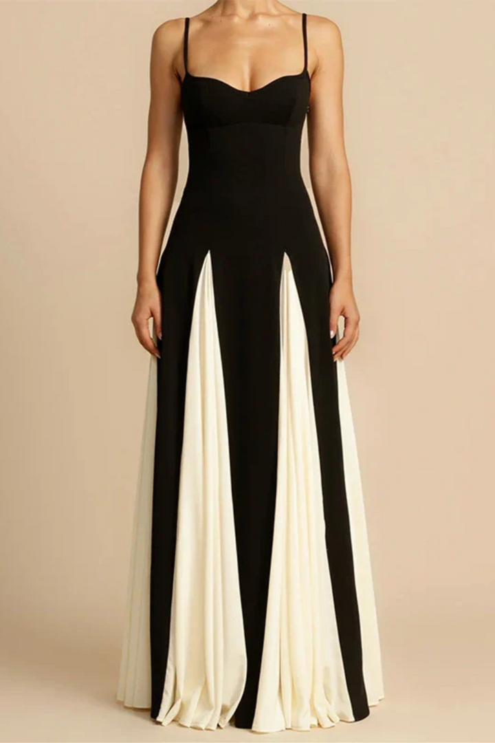 Abito Maxi Bicolore