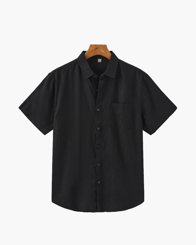 Camicia in Lino a Manica Corta