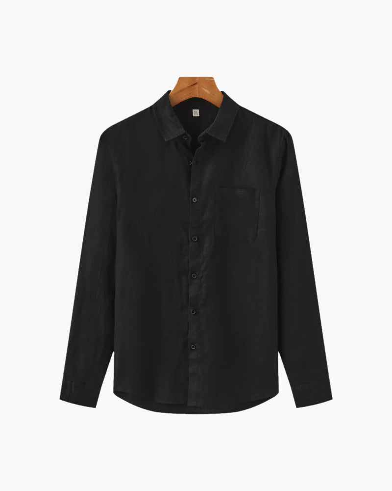 Camicia in Lino a Manica Lunga