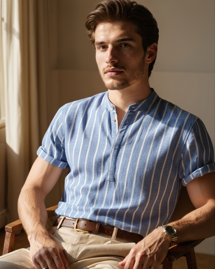 Camicia Lino a Righe