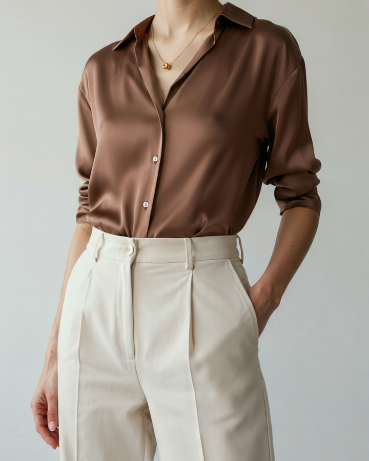 Camicia Chic Classica a Vestibilità Oversize