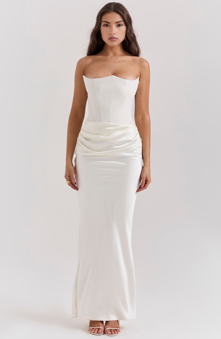 Abito Maxi Corsetto Senza Spalline