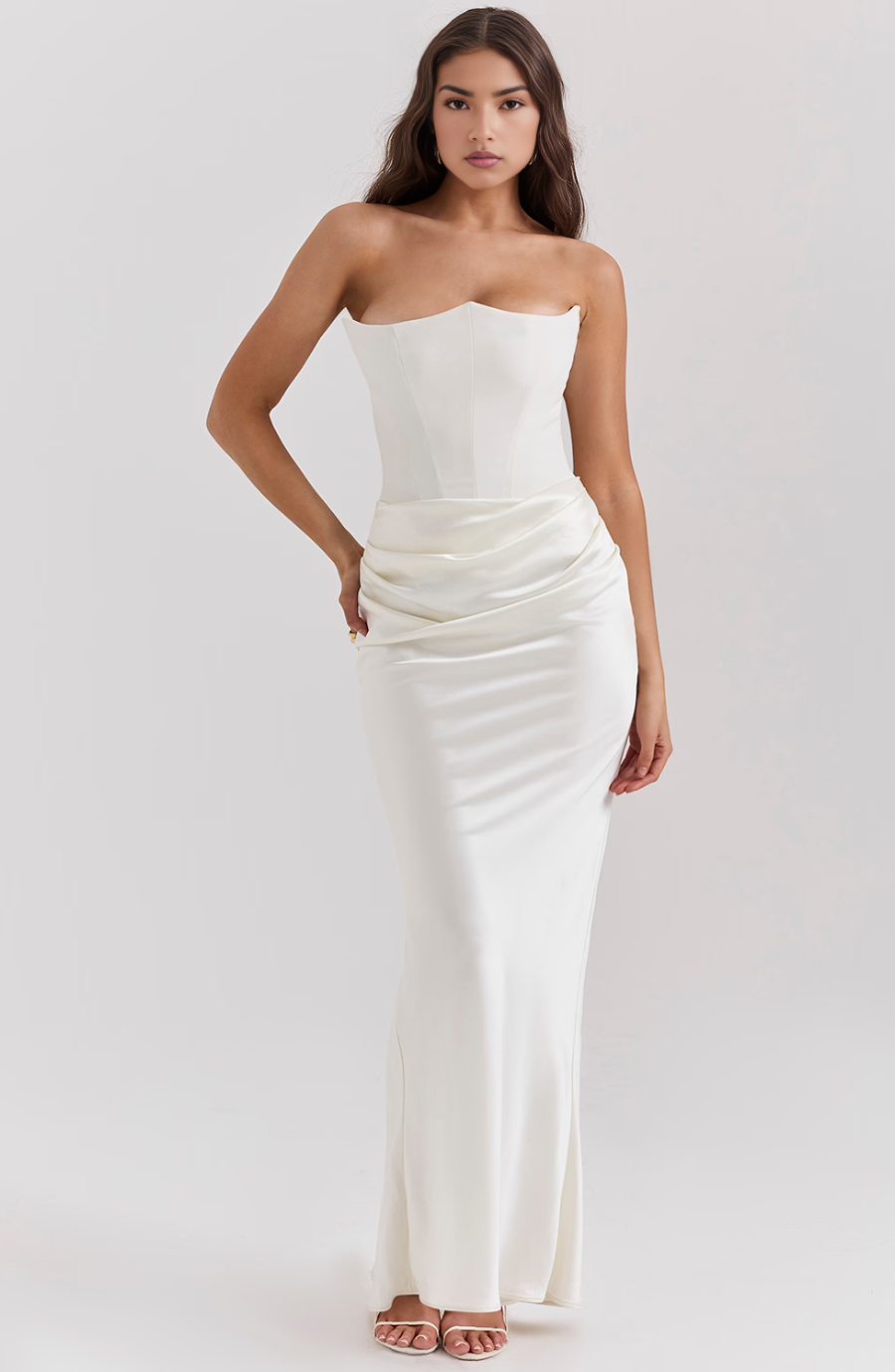 Abito Maxi Corsetto Senza Spalline
