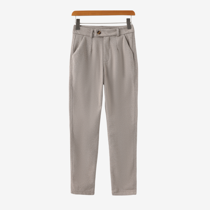 Pantaloni in Tweed a Spina di Pesce