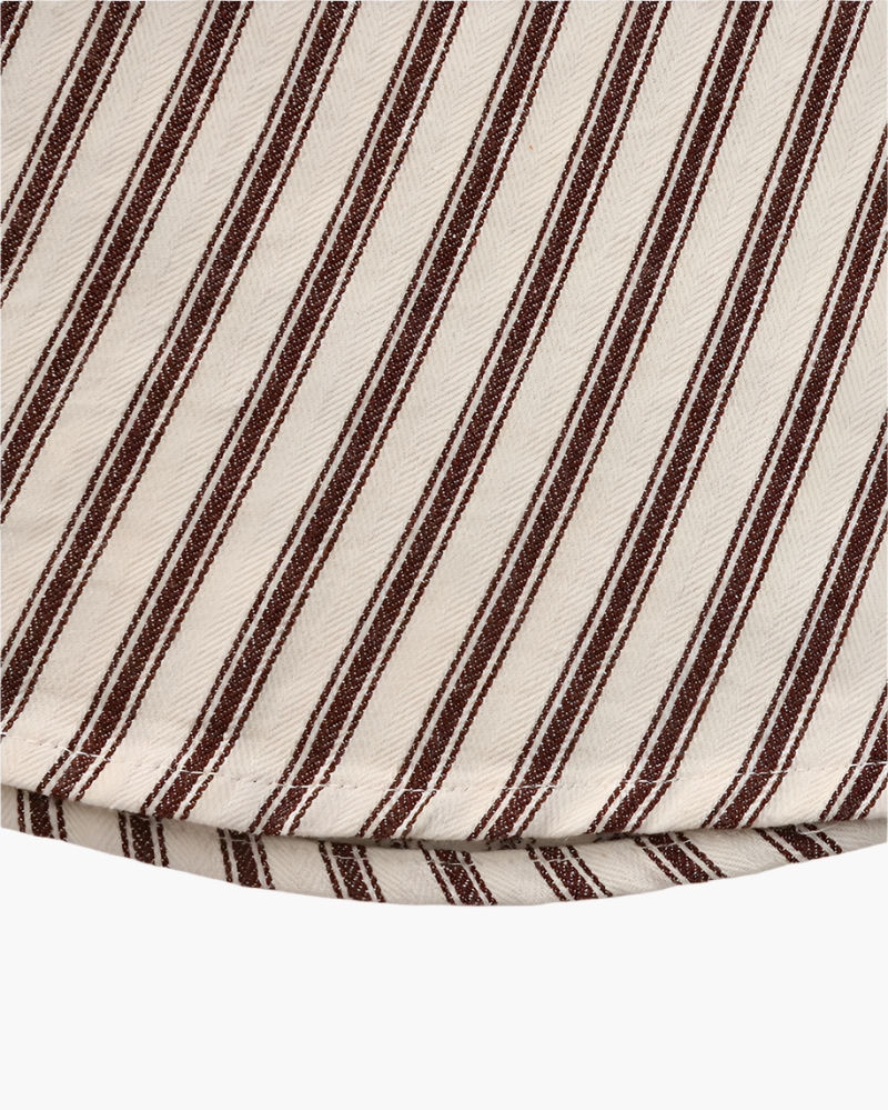 Camicia a Righe Verticali a Manica Lunga