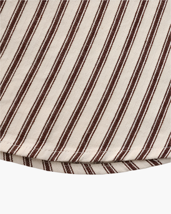 Camicia a Righe Verticali a Manica Lunga