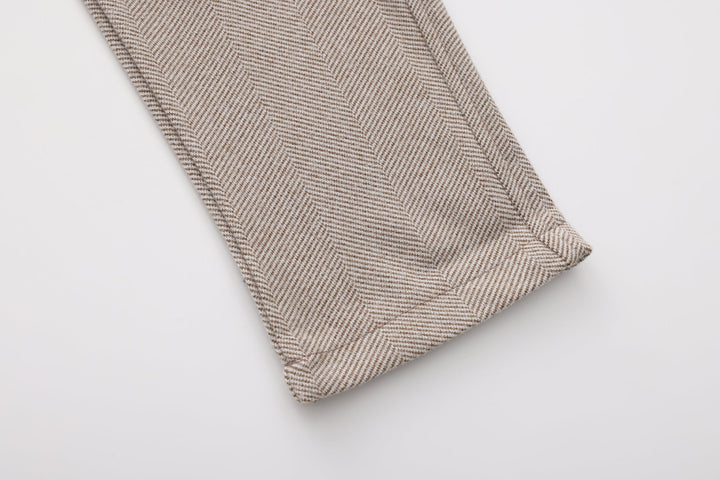 Pantaloni in Tweed a Spina di Pesce
