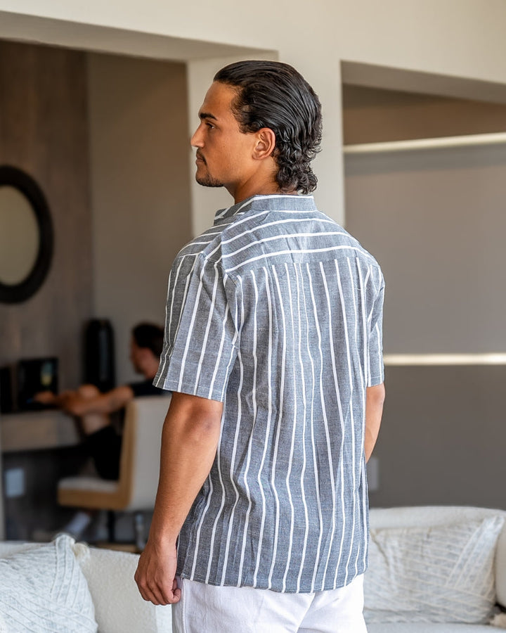 Camicia Lino a Righe