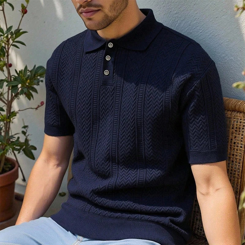 Polo a Maglia Leggera Traspirante da Uomo