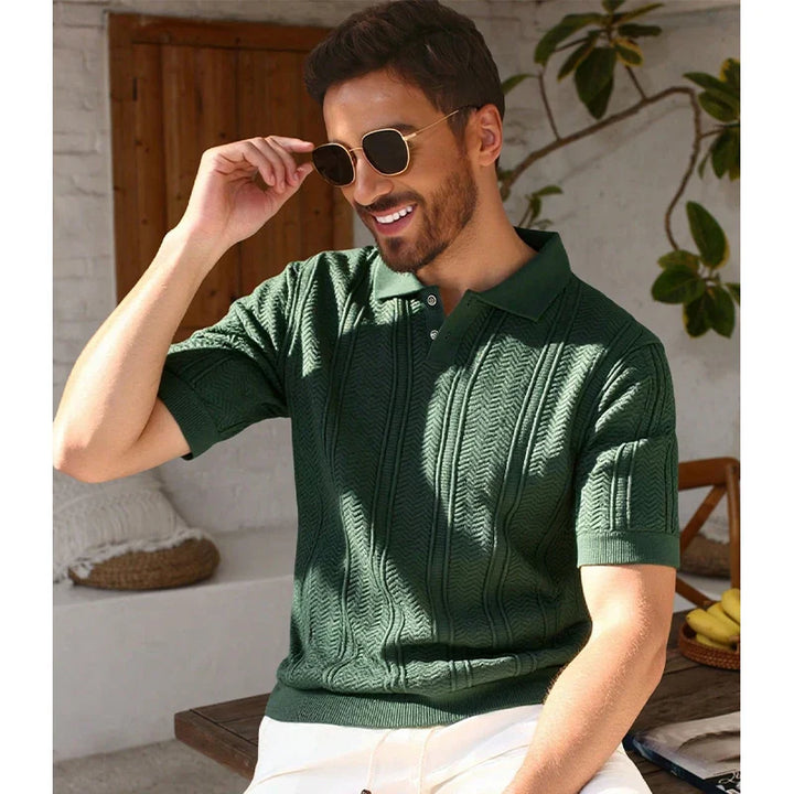 Polo a Maglia Leggera Traspirante da Uomo