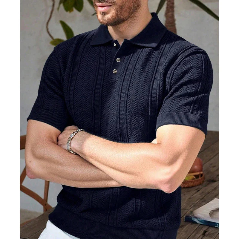 Polo a Maglia Leggera Traspirante da Uomo