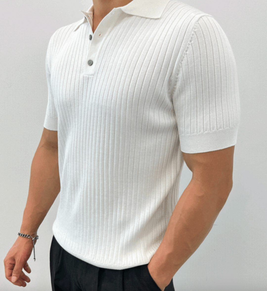 Polo a Maglia Costina