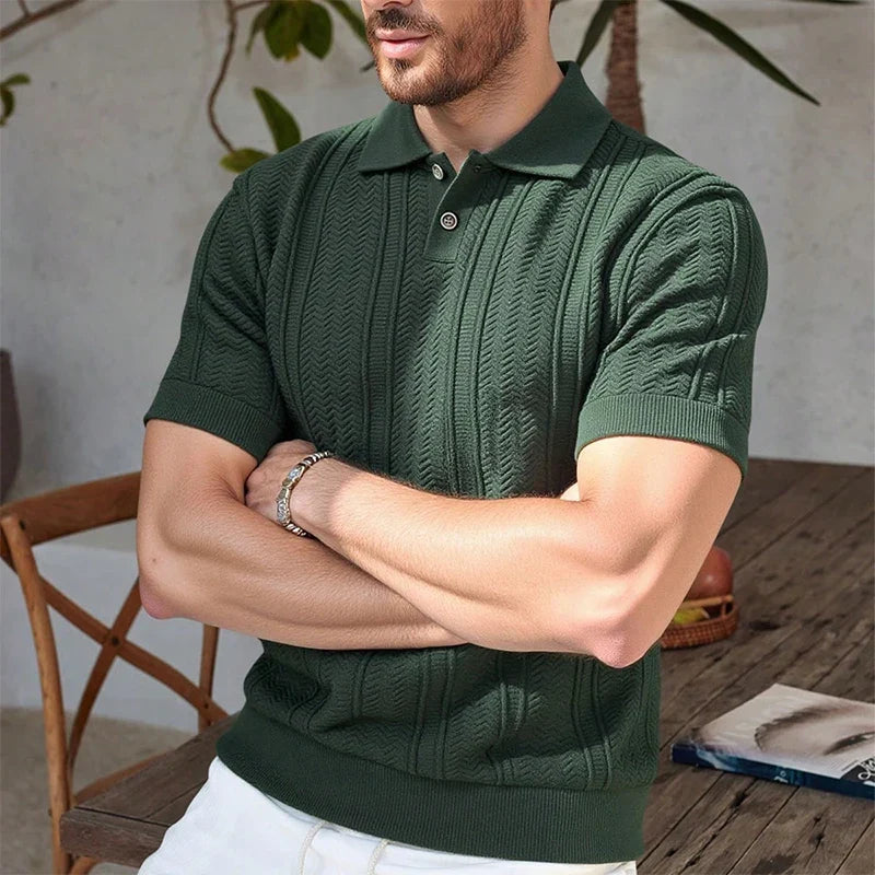 Polo a Maglia Leggera Traspirante da Uomo