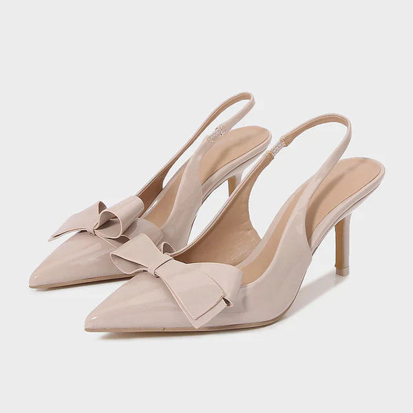 Décolleté Slingback con Fiocco e Punta Affusolata