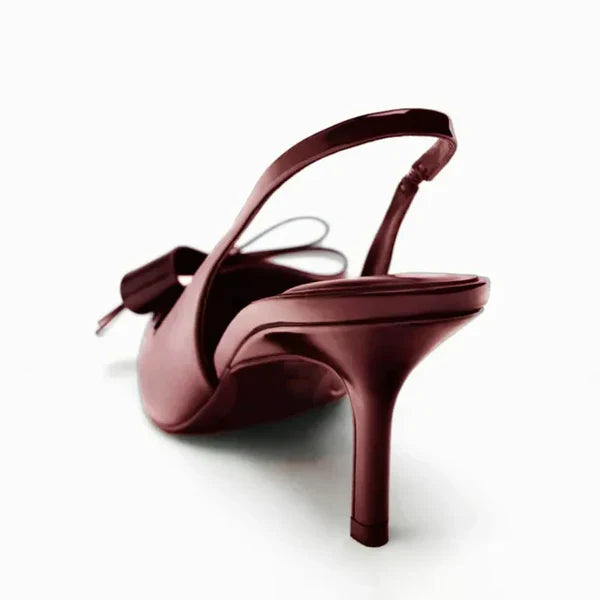 Décolleté Slingback con Fiocco e Punta Affusolata