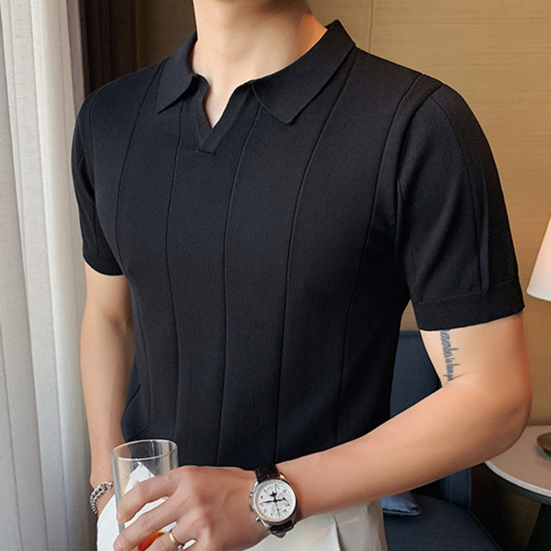 Polo a Maglia con Scollo a V