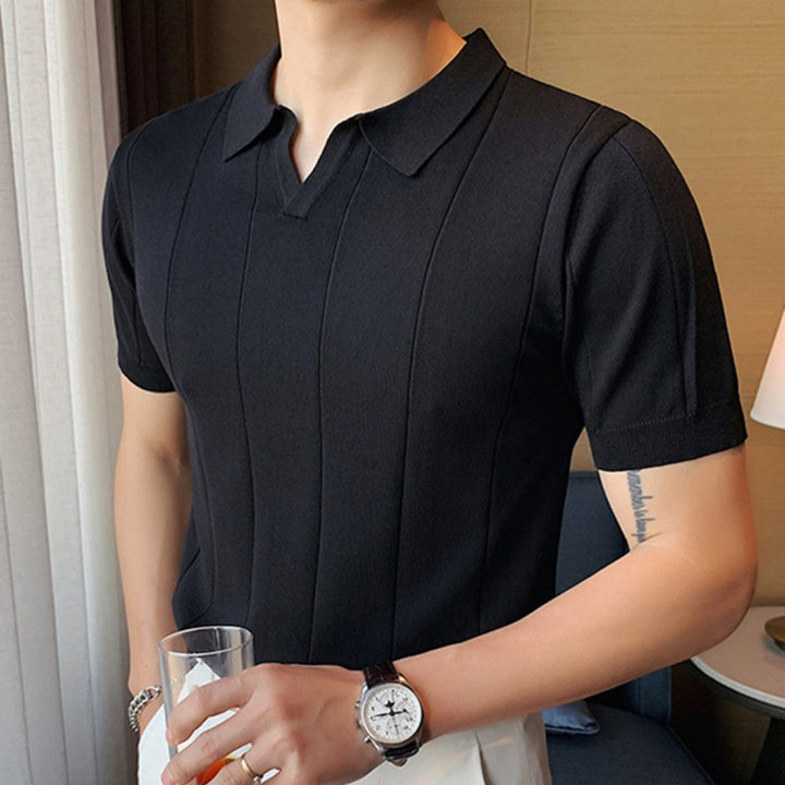 Polo a Maglia con Scollo a V