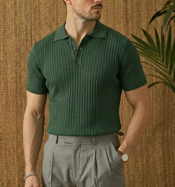 Polo a Maglia Costina